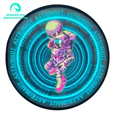 Technologisch licht en schaduw aangepast 3D neon-abyssal spiegel gekabeld 50x50 neon spiegel