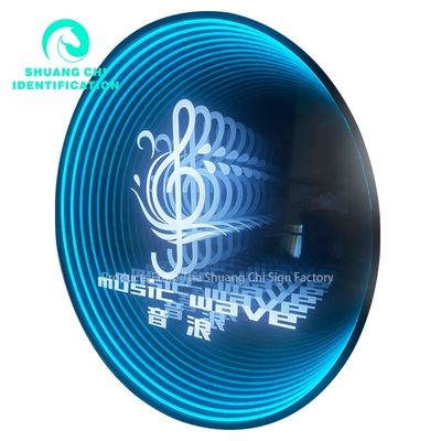 Hoge helderheid LED-licht Infinity Illusion Mirror Neon Sign voor eindproducten