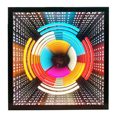 12V Custom Neon Sign Infinity Mirror Led Logo Multilayer 3d Dansvloer voor binneninrichting
