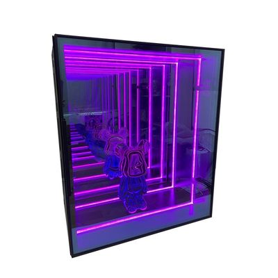 Goed op maat gemaakte variabele toon licht afgrond spiegel display kast voor binnen en buiten