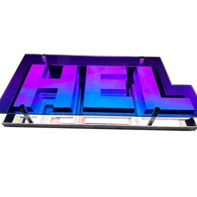 Delicaat aangepast LED-lichtbord met oneindige achtergrond en 3D-letters Perfect