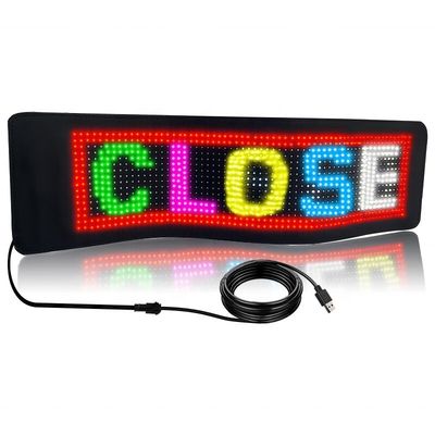 Grote grootte afstandsbediening versie Bluetooth App Control Led Flexible Display teken 19 * 92cm voor binnen