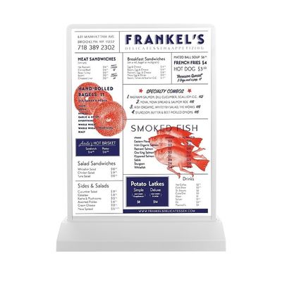 Dubbelzijdig verticaal LED reclame menu bord Perfect voor restaurant menu bestellen