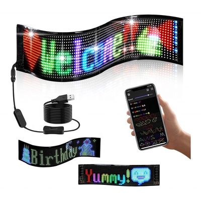 App-gecontroleerde LED-digitale signage voor aangepaste tekst- en patroonanimatie