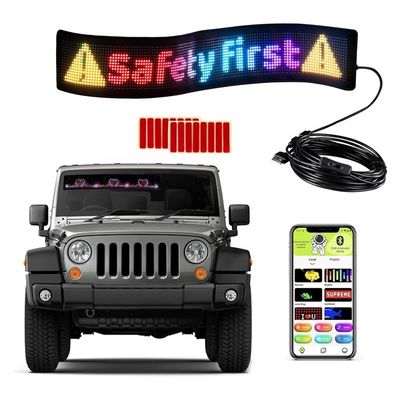 Nieuwste telefoon App Controle Bewerkbare inhoud Bewegende bericht LED-display voor Auto Billboard