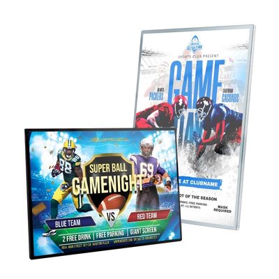 Op maat gemaakte LED-magnetische filmposters Lichtdoos voor bioscoop met reclame aluminium frame