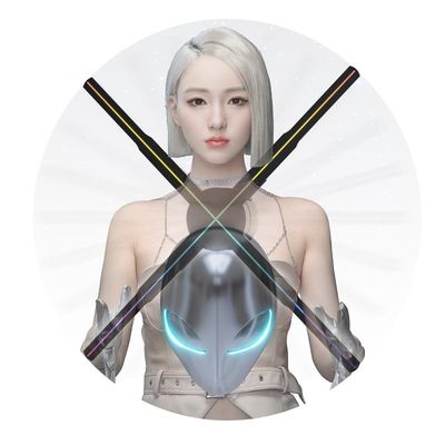 3d-holografisch scherm 50 cm Hologram fan met MP4/AVI/RMVB/GIF/JEPG/PNG/MKV content
