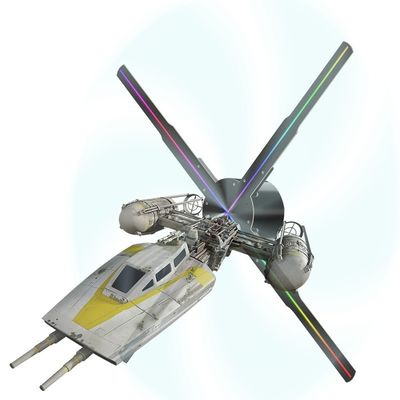 5mm Pixel Pitch Fan Hologram 3D Advertising Projector voor binnen visuele merchandising