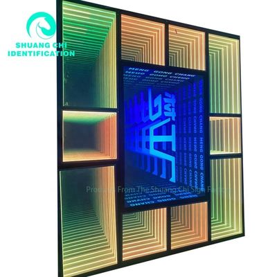 Buiten 3D LED verlichting vloer Abyss Mirror Neon Abyssal Magic Mirror maat aangepast