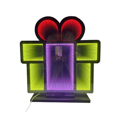 Kerstlicht stijl Kerstcadeau doos met LED-licht en Acryl Magic Mirror Ideaal