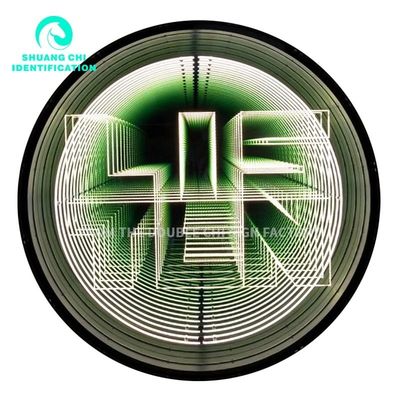 Energieverbruik 12V Custom Infinity Mirror Neonbord met reclame Lichte woorden
