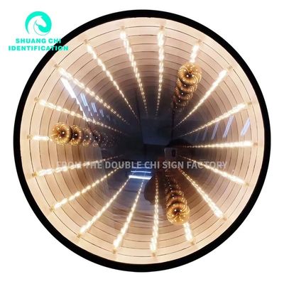 Energieverbruik 12V Custom Infinity Mirror Neonbord met reclame Lichte woorden