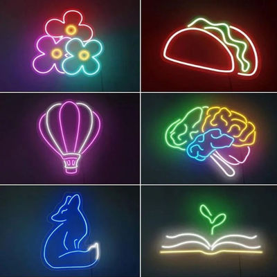 Wandschroef Fix Installatie Indoor Flexibel RGB Neon Strip Light met Custom Neon Light