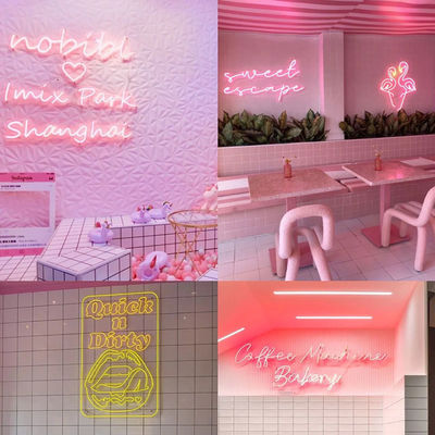 Acryl neon Flex 12V RGB Waterdicht LED Neon Sign Light voor feestversiering