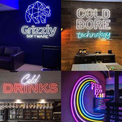 Acryl neon Flex 12V RGB Waterdicht LED Neon Sign Light voor feestversiering