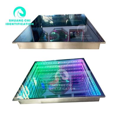 80 IP 67 roestvrij staal gehard glas drukgevoelige led-dansvloertegels
