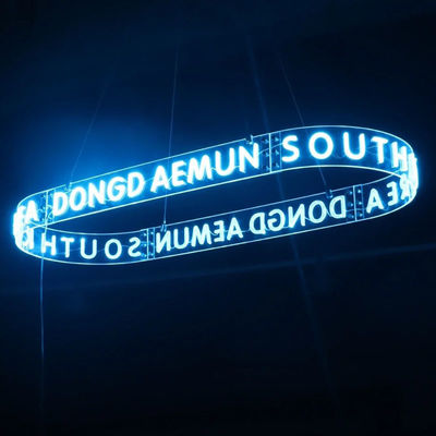 Gepersonaliseerde hangende ringen Neonlicht voor gepersonaliseerd plafond 12V AC Invoerspanning