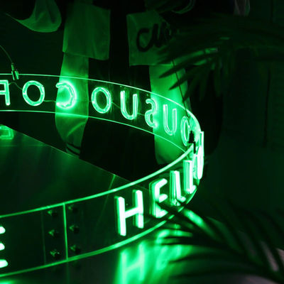Gepersonaliseerde hangende ringen Neonlicht voor gepersonaliseerd plafond 12V AC Invoerspanning