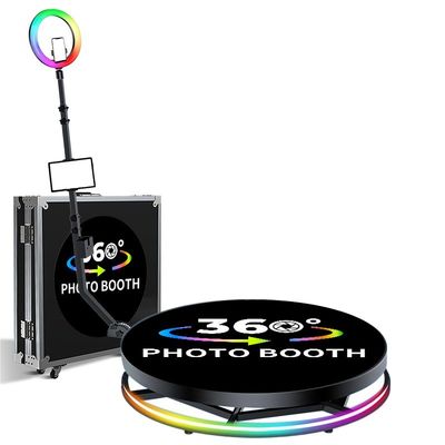 360-fotobooth-machine met automatische 360-fotobooth en platformhoogte van 25 cm