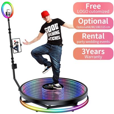 360 fotobooth voor feest bruiloft draaiende stand lengte 80-120 cm draagkracht 500 kg