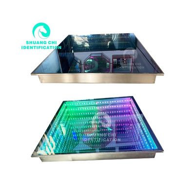 Volkleurige LED-dansvloer Interactieve vloertegels Bakstenenlichten