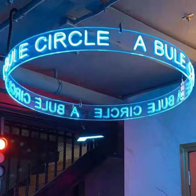 Home Decor Rijke kleuren LED Ring Neon Sign Light met wand gemonteerde aangepaste neon letters