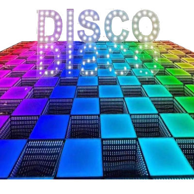 Dimmer Pista Light Huwelijksfeest 3D Spiegel Dansvloer LED Display Screen Panels