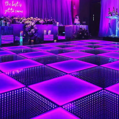 Dimmer Pista Light Huwelijksfeest 3D Spiegel Dansvloer LED Display Screen Panels