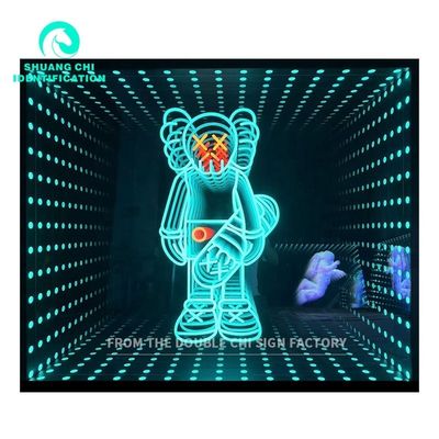 DC12V/AC110-220V Aanpasbare grootte Technologisch licht en schaduw Infinity Mirror Neon