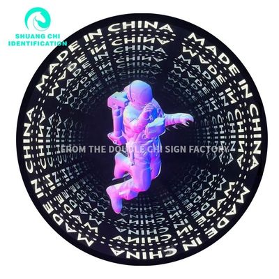 Fashion Sense Neon Mirror Duurzaam metalen frame DC12V/AC110-220V voor meerdere locaties