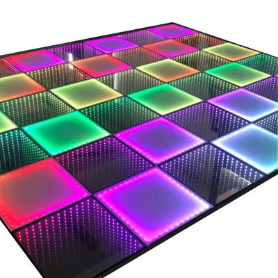 3D Infinity LED Spiegel Dansvloer Voor trouwfeest Ondersteuning Dimmer Brick Lights