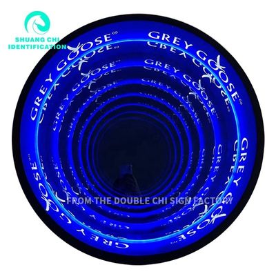 Fashion Sense Neon Mirror Duurzaam metalen frame DC12V/AC110-220V voor meerdere locaties