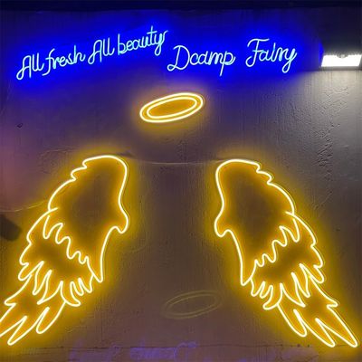 Big Angel Wings Neon Sign Opvallend Feest Decoratie met Marquee Letters