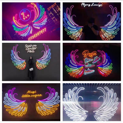 Big Angel Wings Neon Sign Opvallend Feest Decoratie met Marquee Letters