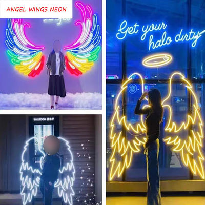 Big Angel Wings Neon Sign Opvallend Feest Decoratie met Marquee Letters