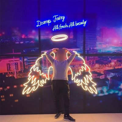 Big Angel Wings Neon Sign Opvallend Feest Decoratie met Marquee Letters