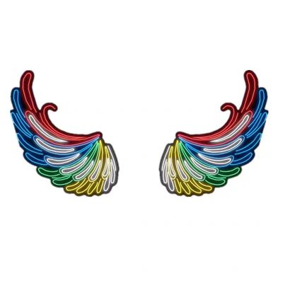 Big Angel Wings Neon Sign Opvallend Feest Decoratie met Marquee Letters