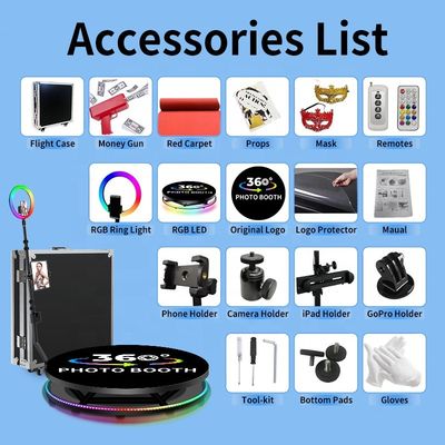 25 cm platformhoogte led lichten roterende machine behuizing voor 360 foto stand rekwisieten