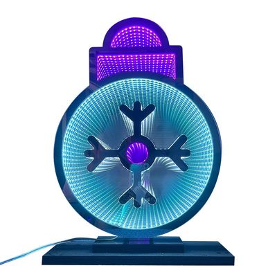 DC 12V LED licht kerst sneeuwbol acryl magische spiegel Abyssal oneindige spiegel