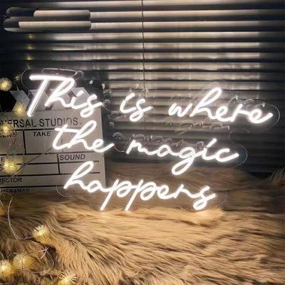 Op maat gemaakte grootte LED Neon Sign Light voor interieur decoratie Good Vibes Wand Decor
