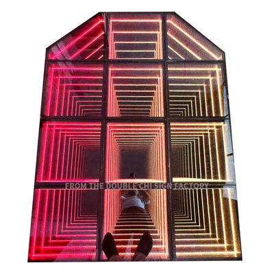 IP55-IP67 Waterdichte LED-dansvloer voor trouwfeest DJ 3D spiegel RGB-verlichting