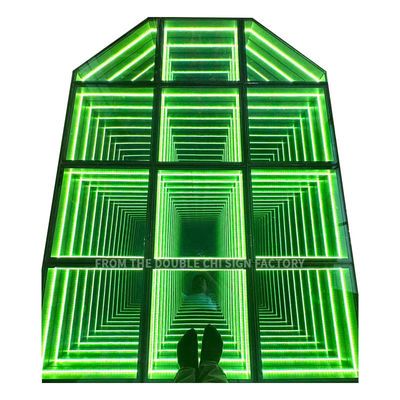 IP55-IP67 Waterdichte LED-dansvloer voor trouwfeest DJ 3D spiegel RGB-verlichting