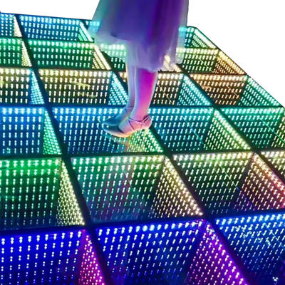 IP55-IP67 Waterdichte LED-dansvloer voor trouwfeest DJ 3D spiegel RGB-verlichting