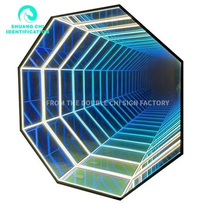 Indoor Outdoor 3D Mirror LED Wandlamp Neon Mirror Bron voor 2023 Ideeën Decoratie