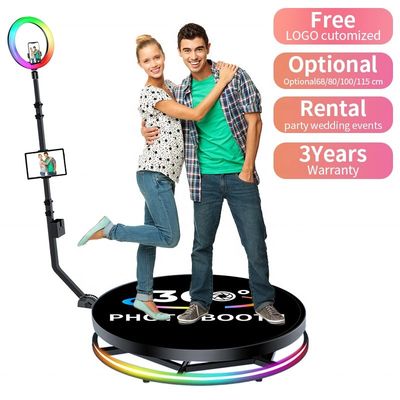 Professionele 360-fotobooth met automatisch draaiend standplatform Hoogte 25cm Makkelijk