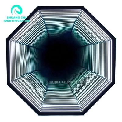 2023 Infinite Extension Digital Signage LED Light Box Mirror Abyss Neon Mirror voor binnen