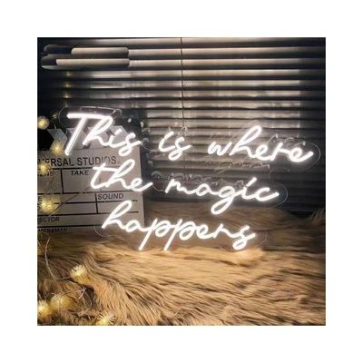 Handgemaakte letters LED neon lichtbord voor aangepaste bruiloft decor in hedendaagse stijl