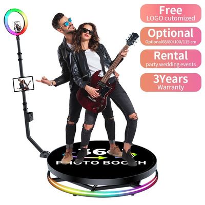 Draagbare automatische 360 graden draaiende bovenhoofde fotobooth voor iPad en Smartphone