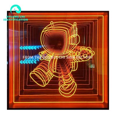 2023 Material Abyss 3D Stereo Custom Neon Infinity Mirror met LED-strips Lichtbron