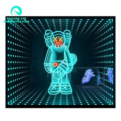 2023 Material Abyss 3D Stereo Custom Neon Infinity Mirror met LED-strips Lichtbron